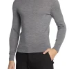 Lupetto in lana merino grigio medio