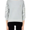 Maglia a barca zebra bianco/argento