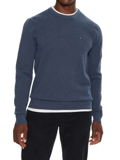 Maglia a girocollo essential ottanio