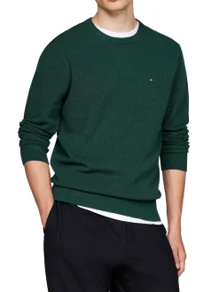 Maglia a girocollo essential verde