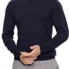 Maglia a girocollo in lana merino ink