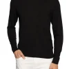 Maglia a girocollo in lana merino nero