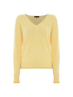 Maglia Blaky con scollo a V giallo
