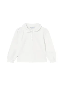 Maglia con colletto panna