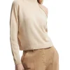 Maglia Darina collo alto con spalla scoperta dorato