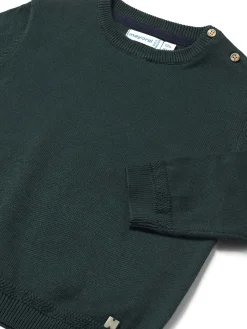 Maglia girocollo basic verde