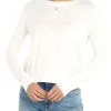 Maglia girocollo bianco