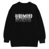 Maglia girocollo manica lunga Dines nero/panna