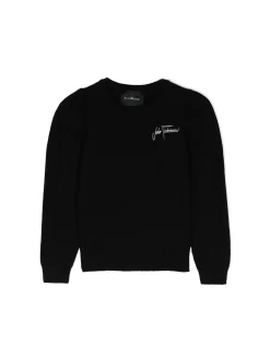Maglia girocollo manica lunga Bares nero/panna