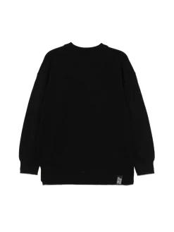 Maglia girocollo manica lunga Dines nero/panna