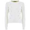 Maglia girocollo Regis con strass perla