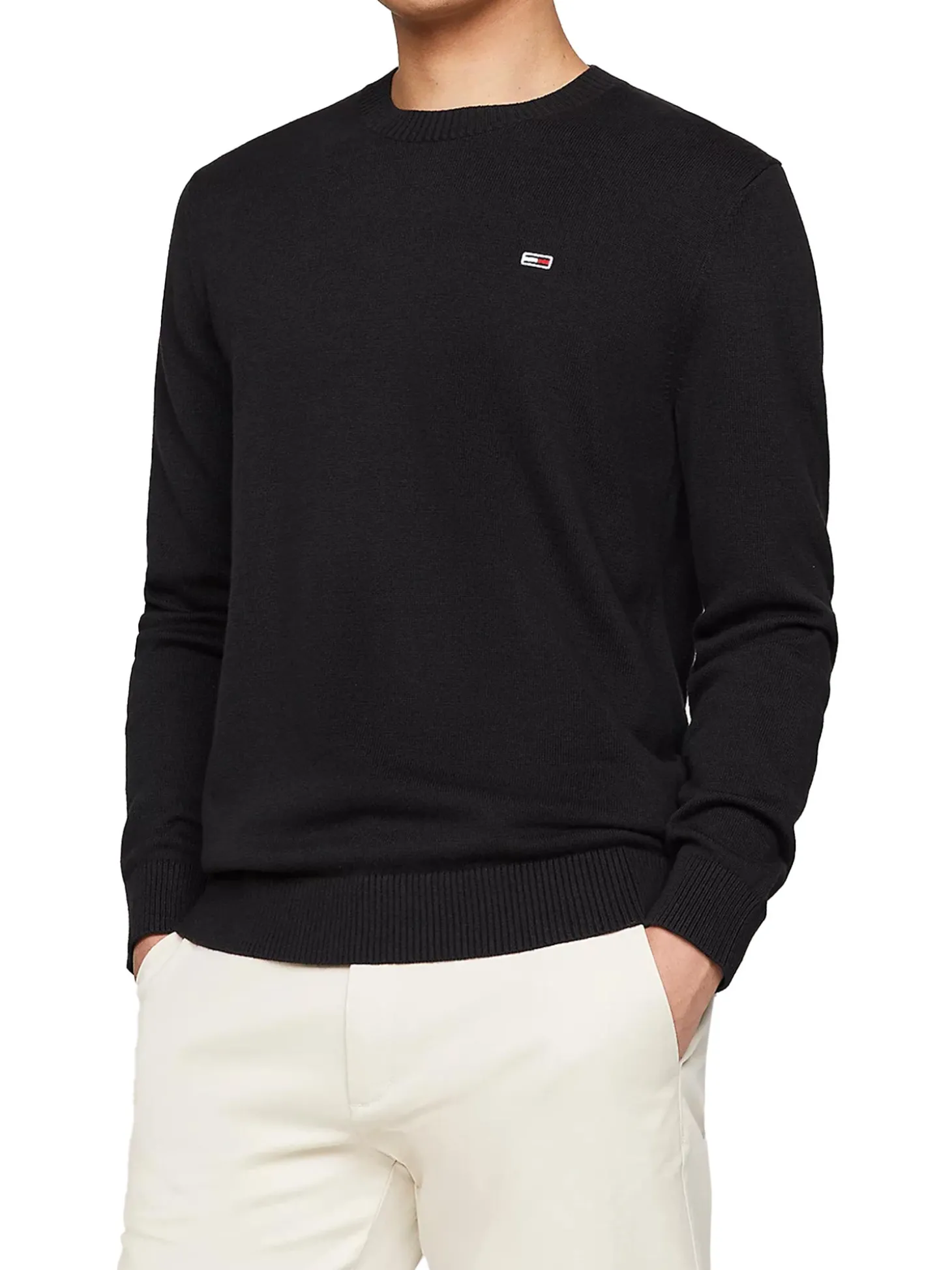 Maglia girocollo TJM essential Slim fit nero