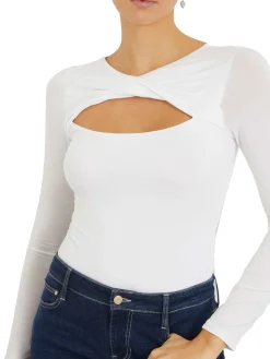 Maglia twisted yoke mena bianco