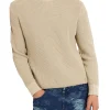 Maglione a costine beige