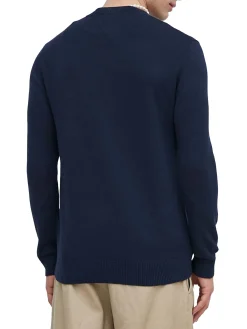 Maglione a girocollo slim essential blu
