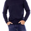 Maglione girocollo basic blu