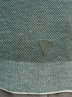 Maglione girocollo in misto lana verde