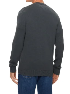 Maglione girocollo slim antracite
