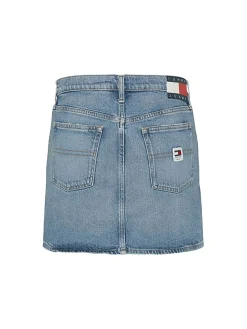 Minigonna in denim chiaro