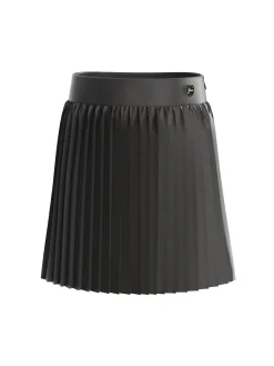 Minigonna pleated nero