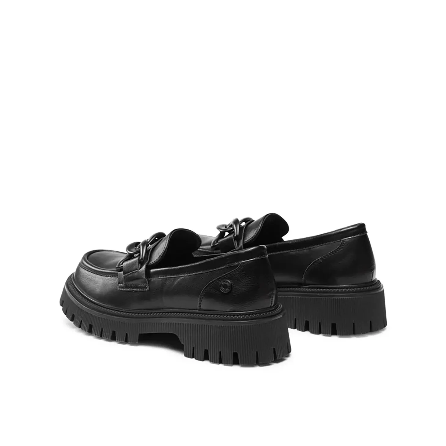 Mocassino chunky con fibbia nero