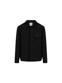 Overshirt 4away in nylon nero