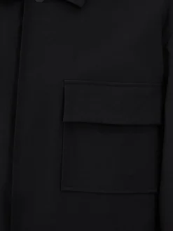 Overshirt 4away in nylon nero