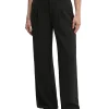 Pantalone a righe crepe nero