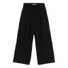 Pantalone cargo a palazzo nero