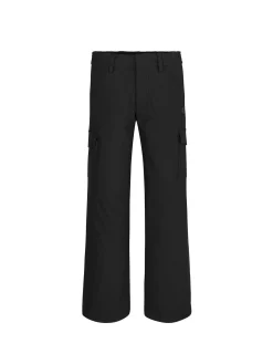 Pantalone cargo a zampa nero
