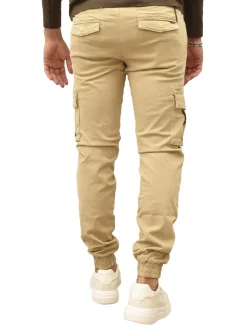 Pantalone cargo Argentati con polsini kaki