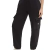 Pantalone cargo con logo sulla tasca nero