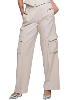 Pantalone cargo Matea beige