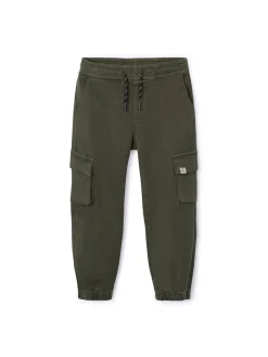 Pantalone cargo verde muschio