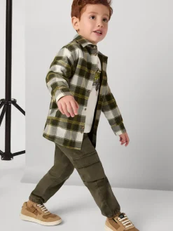 Pantalone cargo verde muschio