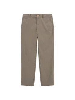 Pantalone cerimonia tasche america beige