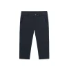 Pantalone chino basic in cotone stretch blu
