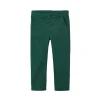 Pantalone chino basic verde bosco