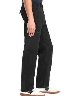 Pantalone chino cargo nero