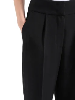 Pantalone chino con pence nero