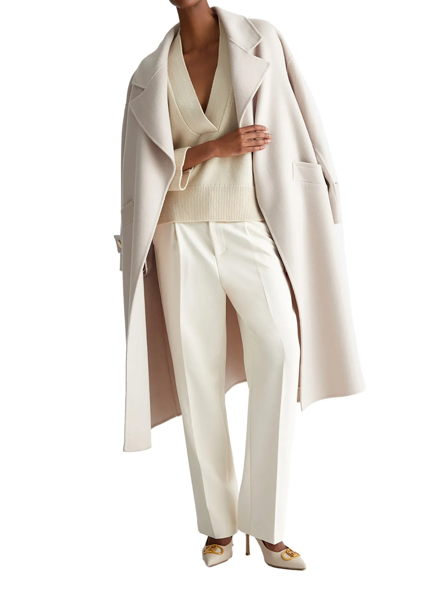 Pantalone chino crepe naturale