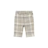 Pantalone chino fantasia check in cotone fantasia