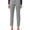 Pantalone chino gessato lurex grigio