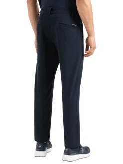 Pantalone chino in tessuto tecnico blu
