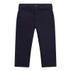 Pantalone chino neonato in cotone blu