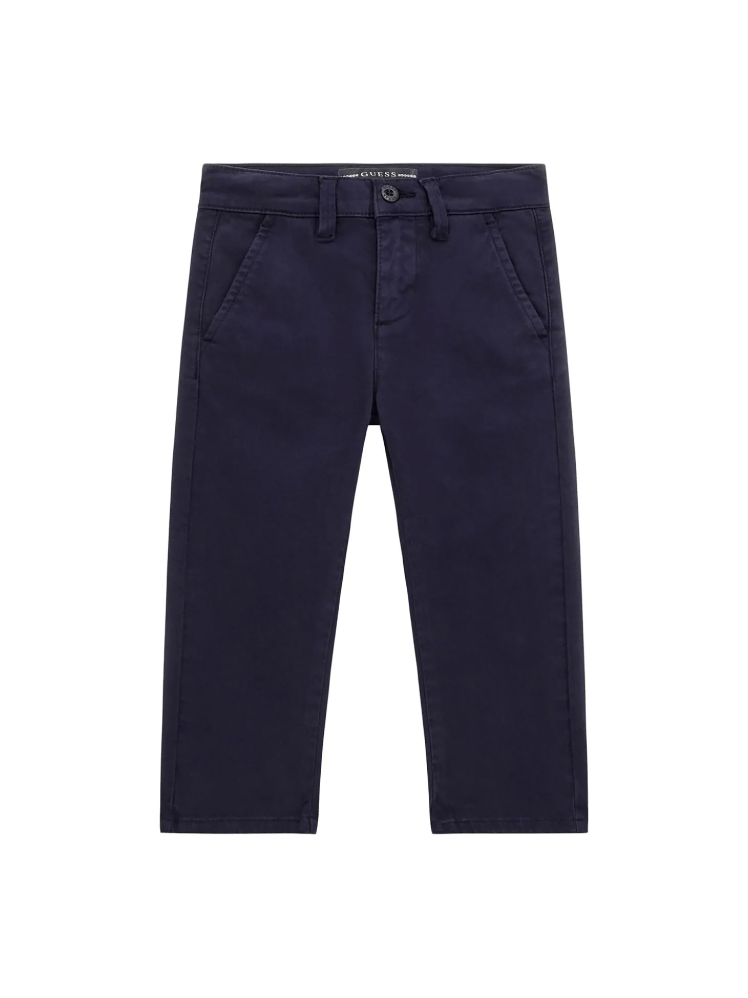 Pantalone chino neonato in satin blu