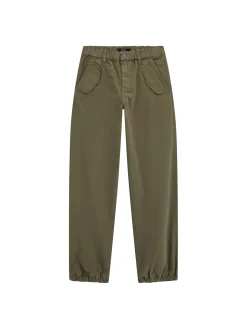 Pantalone chino parachute in twill militare