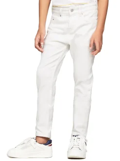 Pantalone denim scanton bianca