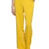 Pantalone elegante con catena giallo