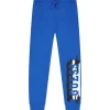 Pantalone jogger active stampa laterale bluette